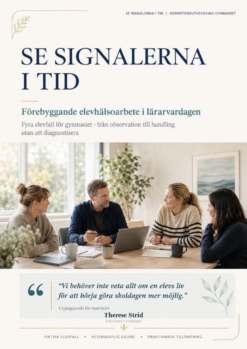 Omslaget till Se signalerna i tid – smakprov